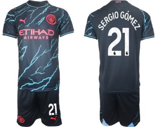 Prodaja Moški Nogometni dresi kompleti Manchester City Tretji 2023/24 Sergio Gomez 21