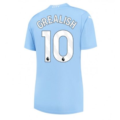 Ženski Nogometni dresi Manchester City Domači 2023-24 Kratek Rokav Jack Grealish 10