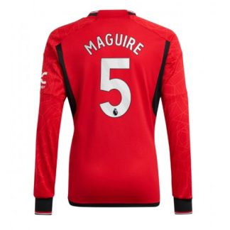 Moški Nogometni dresi Manchester United Domači 2023-24 Dolgi Rokav Harry Maguire 5
