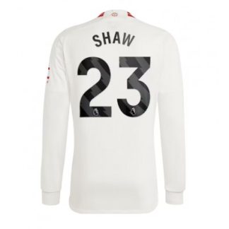 Moški Nogometni dresi Manchester United Tretji 2023-24 Dolgi Rokav Luke Shaw 23