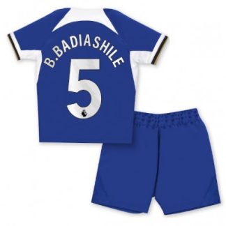 Otroški Nogometni dresi kompleti za otroke Chelsea Domači 2023-24 Benoit Badiashile 5
