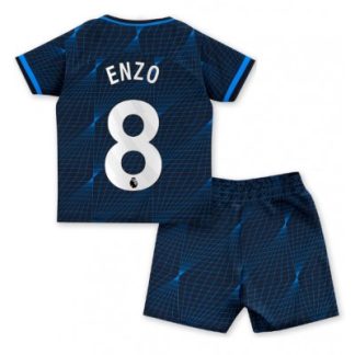 Otroški Nogometni dresi kompleti za otroke Chelsea Gostujoči 2023-2024 Enzo Fernandez 8