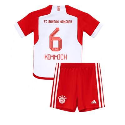 Otroški Nogometni dresi za otroke Bayern Munich Domači 2023 2024 tisk Joshua Kimmich 6
