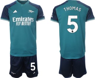 Moški Nogometni dresi Arsenal Tretji 2023-24 Kratek Rokav + Kratke hlače Thomas Partey 5
