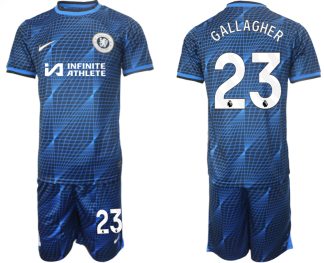 Novo Moški Nogometni dresi kompleti Chelsea Gostujoči 2023-2024 tisk Conor Gallagher 23