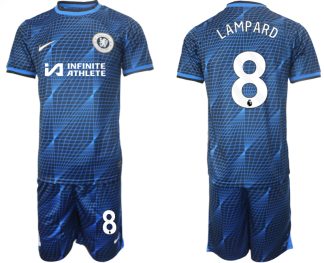 Novo Moški Nogometni dresi kompleti Chelsea Gostujoči 2023-2024 tisk Frank Lampard 8