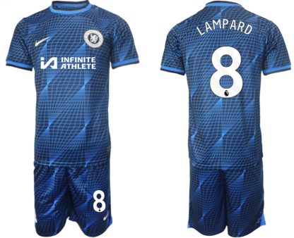 Novo Moški Nogometni dresi kompleti Chelsea Gostujoči 2023-2024 tisk Frank Lampard 8