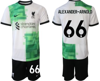 Poceni Moški Nogometni dresi Liverpool Gostujoči 2023 2024 Alexander-Arnold 66