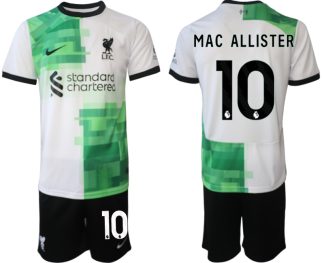Poceni Moški Nogometni dresi Liverpool Gostujoči 2023 2024 Alexis Mac Allister 10
