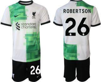 Poceni Moški Nogometni dresi Liverpool Gostujoči 2023 2024 Andrew Robertson 26