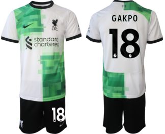 Poceni Moški Nogometni dresi Liverpool Gostujoči 2023 2024 Cody Gakpo 18