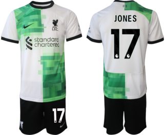 Poceni Moški Nogometni dresi Liverpool Gostujoči 2023 2024 Curtis Jones 17