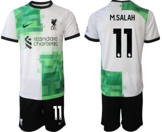 Poceni Moški Nogometni dresi Liverpool Gostujoči 2023 2024 Mohamed Salah 11