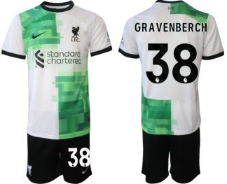 Poceni Moški Nogometni dresi Liverpool Gostujoči 2023 2024 Ryan Gravenberch 38