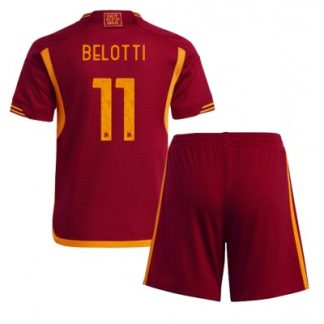 Andrea Belotti #11 Otroški Nogometni dresi kompleti AS Roma Domači 2023 2024