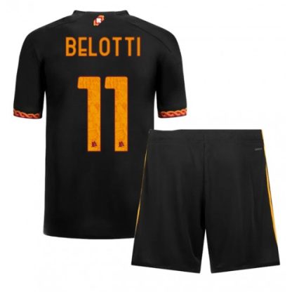Andrea Belotti #11 Otroški Nogometni dresi kompleti AS Roma Tretji 2023 2024