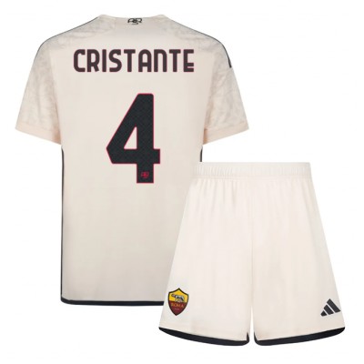 Bryan Cristante #4 Otroški Nogometni dresi kompleti AS Roma Gostujoči 2023 2024