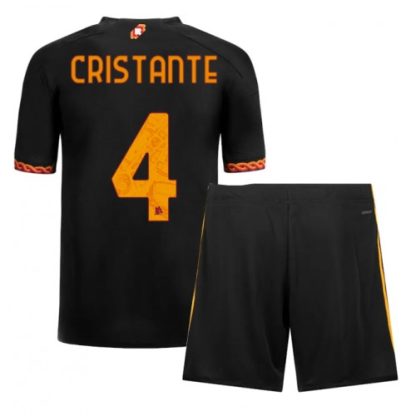 Bryan Cristante #4 Otroški Nogometni dresi kompleti AS Roma Tretji 2023 2024