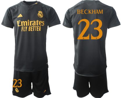 David Beckham 23 Moški Nogometni dresi kompleti Real Madrid Tretji 2023 2024