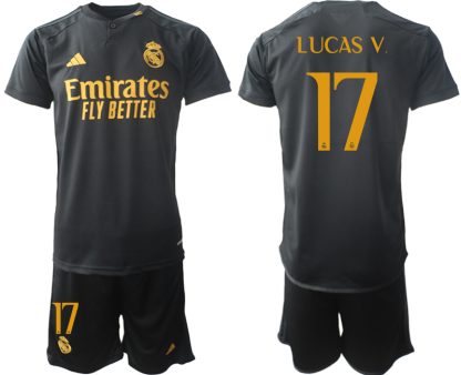 Lucas Vazquez 17 Moški Nogometni dresi kompleti Real Madrid Tretji 2023 2024