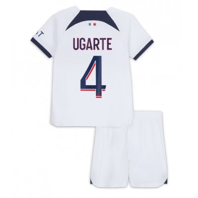 Manuel Ugarte 4 Otroški Nogometni dresi kompleti Paris Saint-Germain PSG Gostujoči 2023 2024