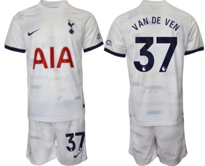 Micky van de Ven 37 Moški Nogometni dresi Tottenham Hotspur Domači bela 2023 2024