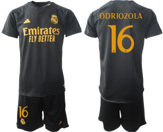 Moški Nogometni dresi kompleti Real Madrid Tretji 2023-24 Alvaro Odriozola 16