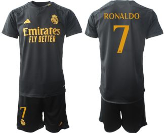 Moški Nogometni dresi kompleti Real Madrid Tretji 2023-24 Cristiano Ronaldo 7