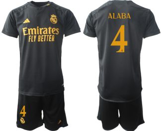 Moški Nogometni dresi kompleti Real Madrid Tretji 2023-24 David Alaba 4