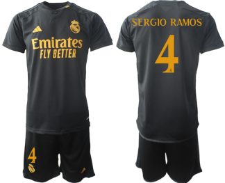 Moški Nogometni dresi kompleti Real Madrid Tretji 2023-24 Sergio Ramos 4