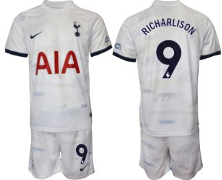 Richarlison 9 Moški Nogometni dresi Tottenham Hotspur Domači bela 2023 2024
