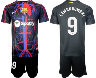 Moški Nogometni dresi kompleti Patta x FC Barcelona 2023-2024 Robert Lewandowski 9