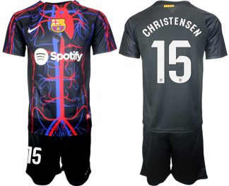 Moški Nogometni dresi kompleti Patta x FC Barcelona 2023-2024 Andreas Christensen 15