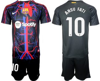 Moški Nogometni dresi kompleti Patta x FC Barcelona 2023-2024 Ansu Fati 10