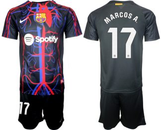 Moški Nogometni dresi kompleti Patta x FC Barcelona 2023-2024 Marcos Alonso 17