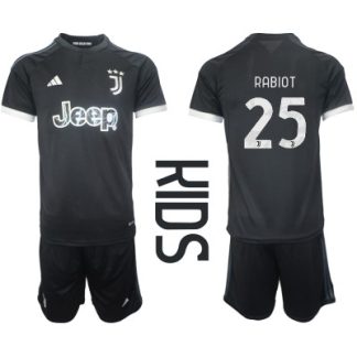 Otroški Nogometni dresi kompleti za otroke Juventus Tretji 2023-2024 Adrien Rabiot 25
