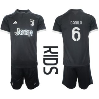 Otroški Nogometni dresi kompleti za otroke Juventus Tretji 2023-2024 Danilo Luiz 6