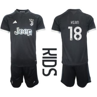 Otroški Nogometni dresi kompleti za otroke Juventus Tretji 2023-2024 Moise Kean 18