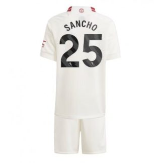 Poceni Otroški Nogometni dresi Manchester United Tretji 2023-24 Jadon Sancho 25