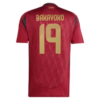 Moški Nogometni dresi Belgija Domači Euro 2024 Johan Bakayoko 19