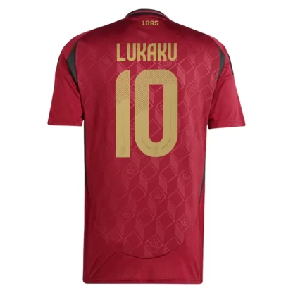 Moški Nogometni dresi Belgija Domači Euro 2024 Romelu Lukaku 10