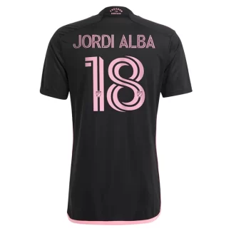 Moški Nogometni dresi Inter Miami CF Gostujoči Kratek Rokav 2024-25 tisk Jordi Alba 18