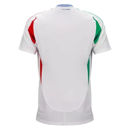 Moški Nogometni dresi Italija Gostujoči Euro 2024 bela Kratek Rokav