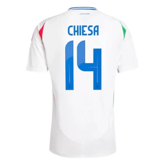 Moški Nogometni dresi Italija Gostujoči Euro 2024 tisk Federico Chiesa 14