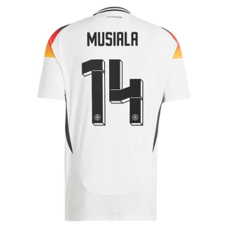 Moški Nogometni dresi Nemčija Domači Euro 2024 Kratek Rokav Jamal Musiala 14