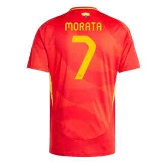 Moški Nogometni dresi Španija Domači Euro 2024 Alvaro Morata 7