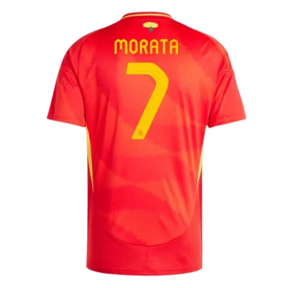 Moški Nogometni dresi Španija Domači Euro 2024 Alvaro Morata 7