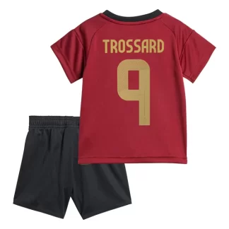 Otroški Nogometni dresi kompleti za otroke Belgija Domači Euro 2024 Leandro Trossard 9