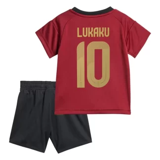 Otroški Nogometni dresi kompleti za otroke Belgija Domači Euro 2024 Romelu Lukaku 10