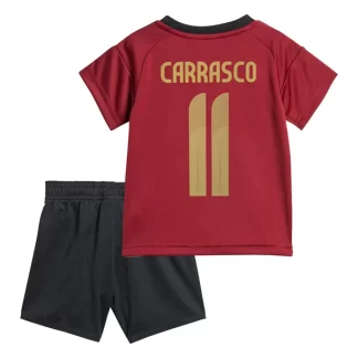 Otroški Nogometni dresi kompleti za otroke Belgija Domači Euro 2024 Yannick Carrasco 11
